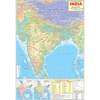 INDIA PHYSICAL  (ENGLISH) SIZE 70 X 100 CMS - Indian Book Depot (Map House)