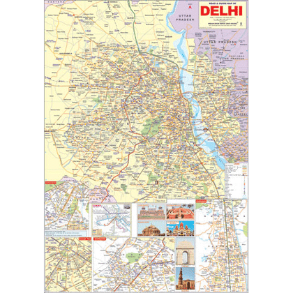 DELHI CITY (ENGLISH) SIZE 70 X 100 CMS - Indian Book Depot (Map House)