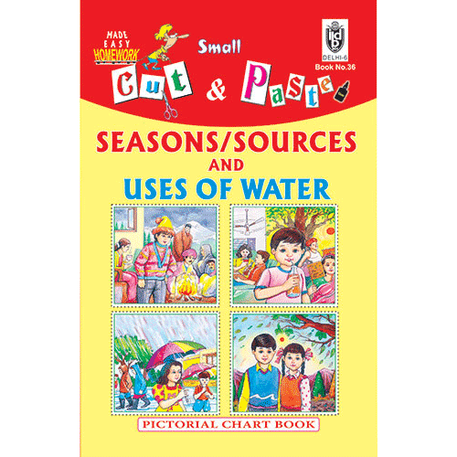 Cut and paste book of SEASONS/SOURCES AND USES OF WATER - Indian Book Depot (Map House)