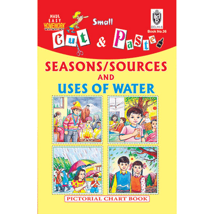 Cut and paste book of SEASONS/SOURCES AND USES OF WATER - Indian Book Depot (Map House)