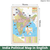 Set of 7 Maps and charts- India Political, Physical | World Political, Physical | Geography of India Chart | History of India Chart | Constitution of India |