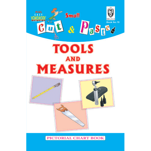 Cut and paste book of TOOLS AND MEASURES - Indian Book Depot (Map House)