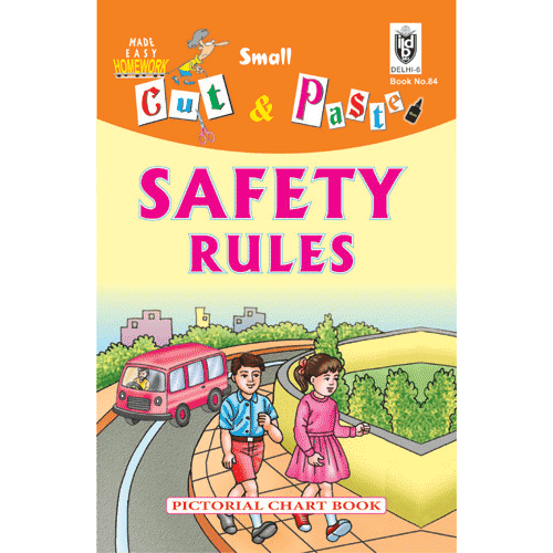 Cut and paste book of SAFETY RULES - Indian Book Depot (Map House)