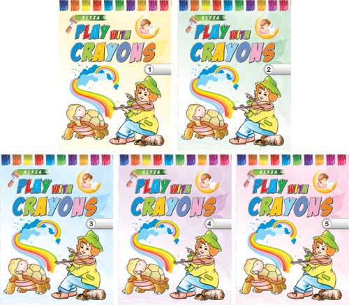 SET OF ALYSA PLAY WITH CRAYONS-1,2,3,4 & 5