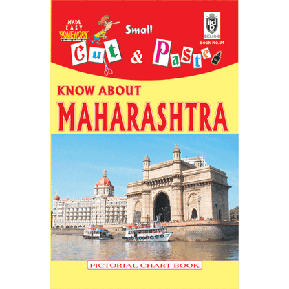 Cut and paste book of KNOW ABOUT MAHARASHTRA - Indian Book Depot (Map House)