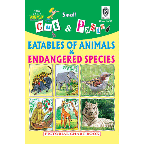 Cut and paste book of EATABLES OF ANIMALS - Indian Book Depot (Map House)