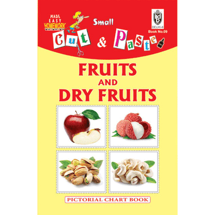 Cut and paste book of FRUITS - DRYFRUITS - Indian Book Depot (Map House)