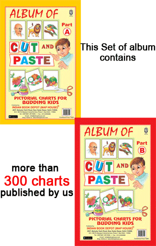 Cut and Paste Album of Charts Part A and Part B (More than 300 charts) - Indian Book Depot (Map House)