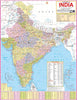 INDIA POLITICAL MAP (ENGLISH) SIZE 55 X 70 CMS - Indian Book Depot (Map House)
