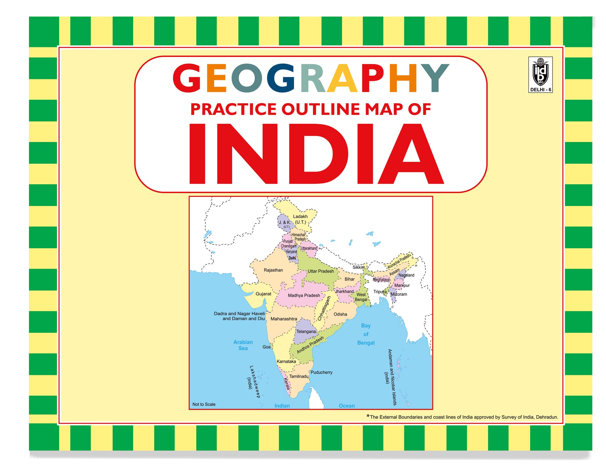 Geography Practice outline Map book of INDIA