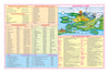 PHYSICAL MAP OF WORLD Size 12 x 18 inchs