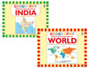 Combo Pack of Outline Practice books INDIA and WORLD